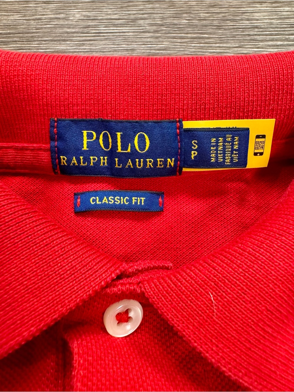 Polo Ralph Lauren Polo Bear Classic Fit Red Mesh Polo Shirt Men's Small - Picture 4 of 7